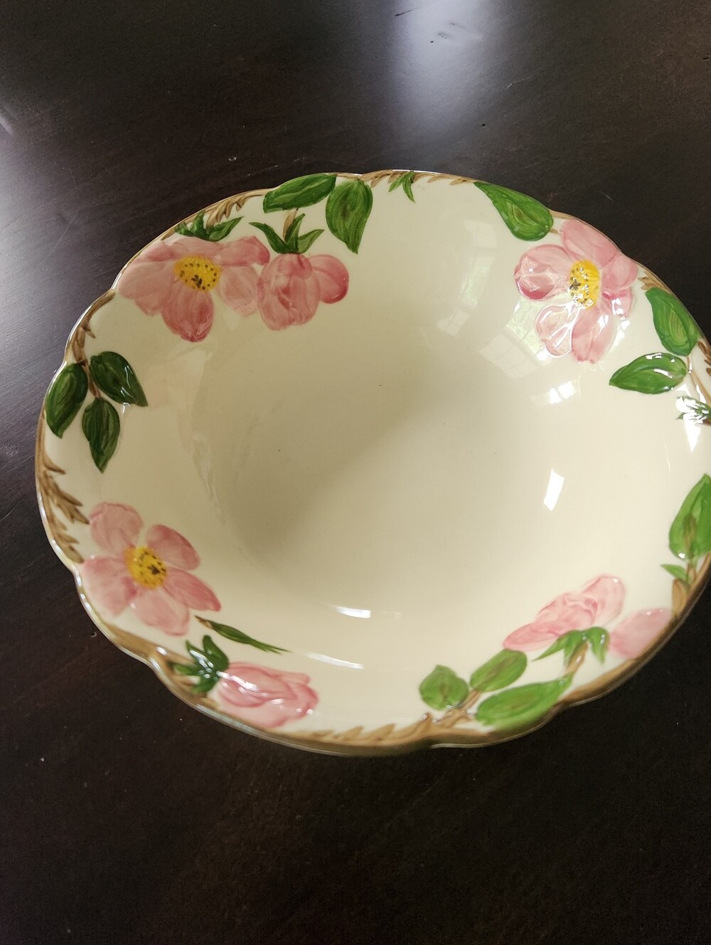 Vintage 1958 - 1960 Franciscan Desert Rose 9" Serving Bowl Made In USA